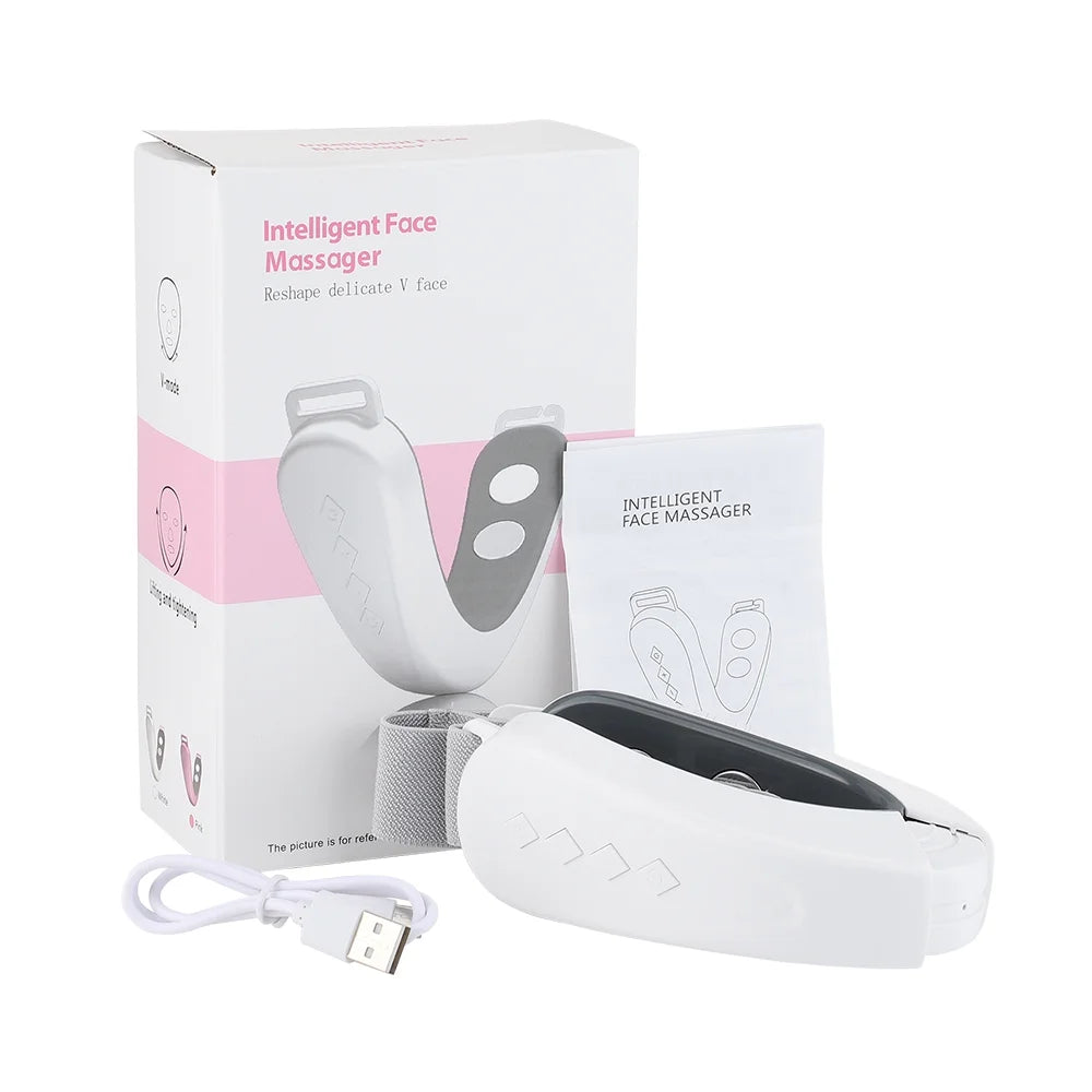 Masajeador Facial V-Face | Define tu Rostro y Reduce la Apariencia de la Papada en Solo 15 Minutos al Día