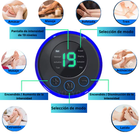 Masajeador de Pies EMS | Alivio de Fascitis Plantar y Tendinitis del Tendón de Aquiles