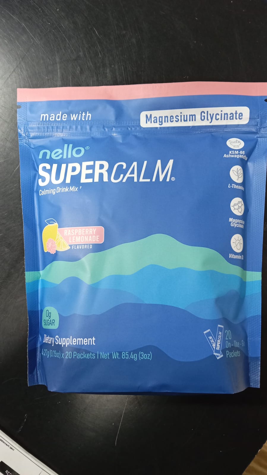 SuperCalm Nello™: Limonada de Frambuesa - Relajación y Enfoque. Equilibrio Natural