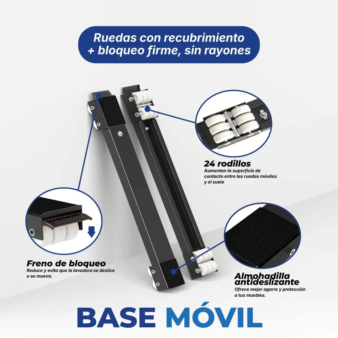 BASE MÓVIL UNIVERSAL CON RUEDAS PARA ELECTRODOMESTICOS