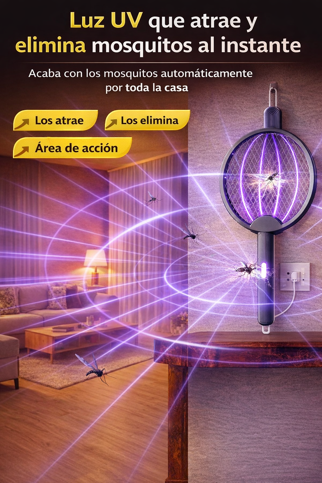 ¿Cansado de los mosquitos que no te dejan dormir? Lampara Repelente Para Mosquitos