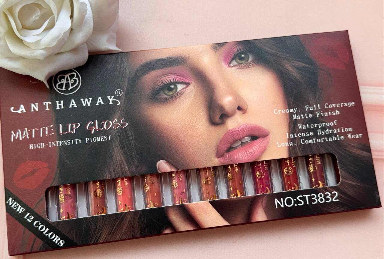 💄 Set de Labiales Matte Anthaway®  – Alta Cobertura e Hidratación