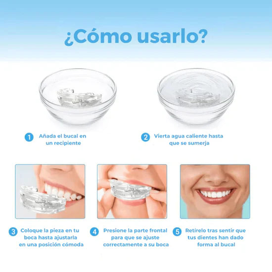 Protector Bucal Doble Anti-Ronquidos y Bruxismo ¡Duerme sin Despertar a tus Seres Queridos!