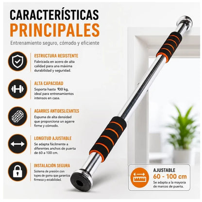 💪 Convierte Tu Casa en un Gimnasio | Barra de Dominadas Ajustable