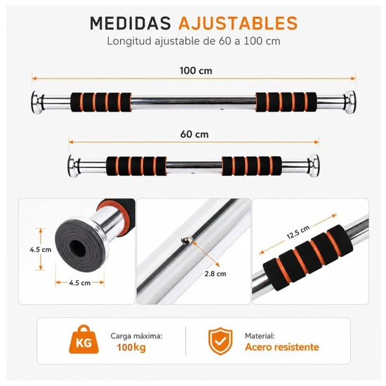 💪 Convierte Tu Casa en un Gimnasio | Barra de Dominadas Ajustable