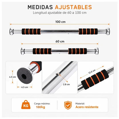 💪 Convierte Tu Casa en un Gimnasio | Barra de Dominadas Ajustable