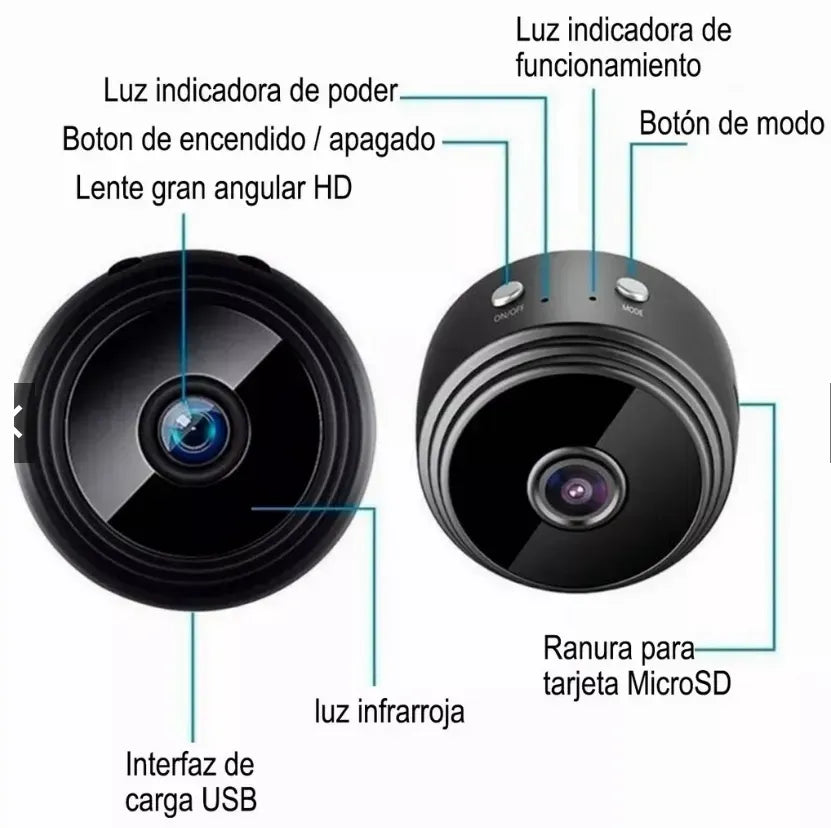 Mini Cámara Wifi Full HD