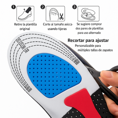 StepRelief™ Comfort – Plantillas ortopédicas para aliviar el dolor y caminar cómodo.