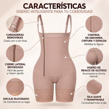 Faja Strapless Media Pierna | Moldea Abdomen y Realza Glúteos