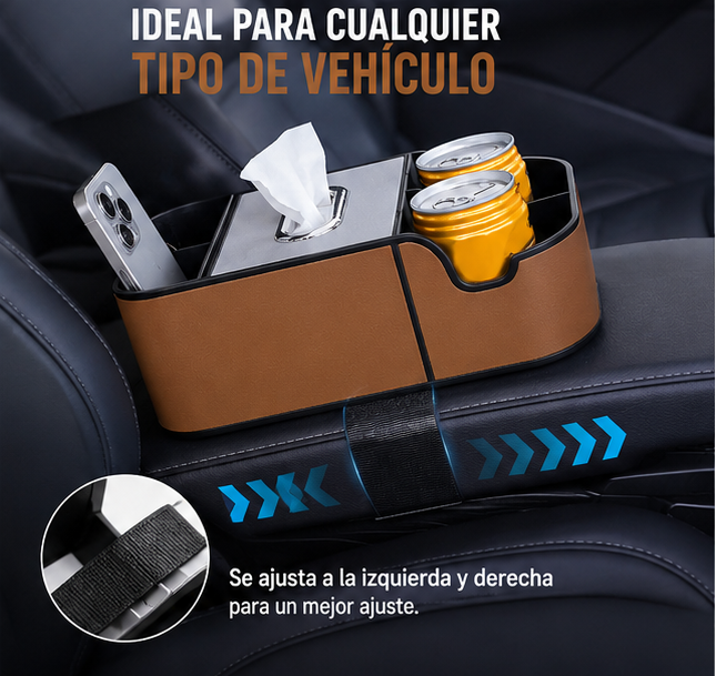 Organizador Multifuncional para Auto | Mantén tu Vehículo Ordenado y Todo al Alcance en Segundos