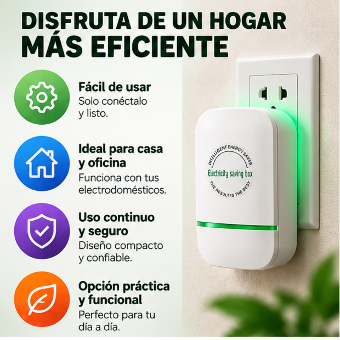 Energy Saver Box | Dispositivo Eléctrico Enchufable Ahorrador De Energia