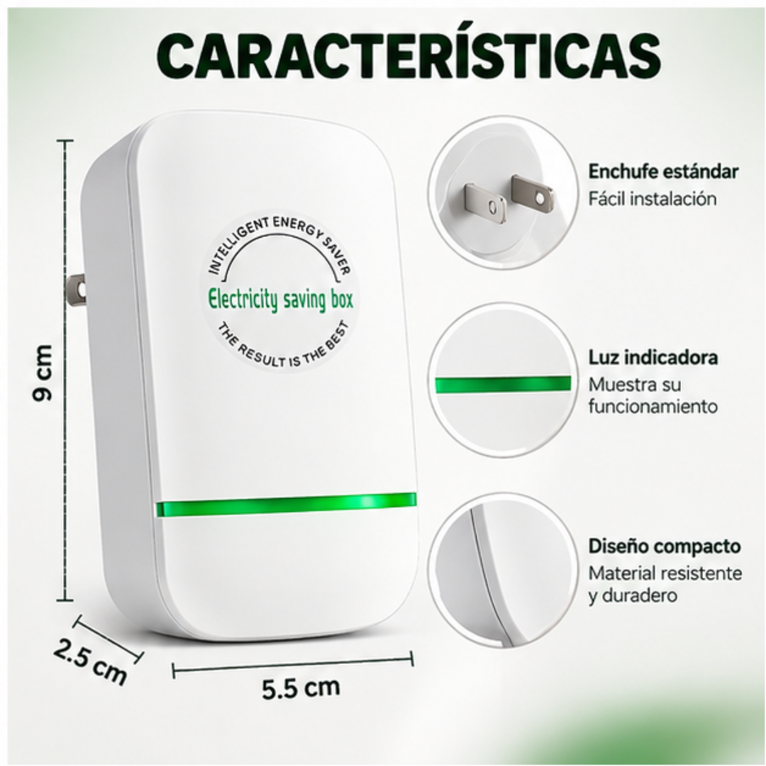 Energy Saver Box | Dispositivo Eléctrico Enchufable Ahorrador De Energia