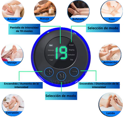 Masajeador de Pies EMS | Alivio de Fascitis Plantar y Tendinitis del Tendón de Aquiles