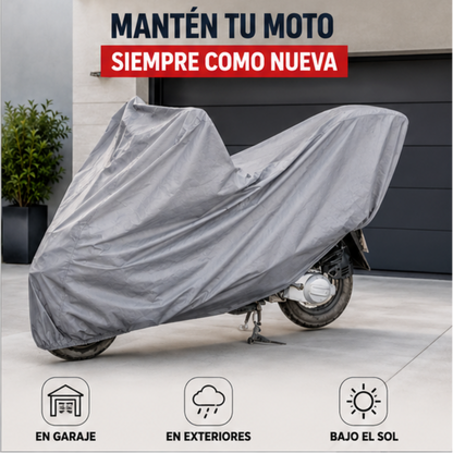 Funda Impermeable para Moto XL | Protege y Cuida tu Motocicleta del Sol, la Lluvia y el Polvo Todo el Año
