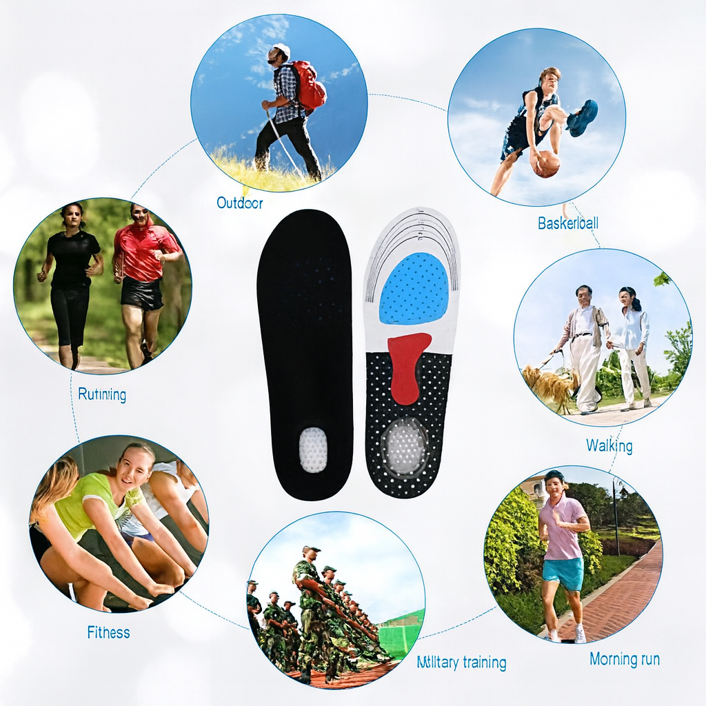 StepRelief™ Comfort – Plantillas ortopédicas para aliviar el dolor y caminar cómodo.