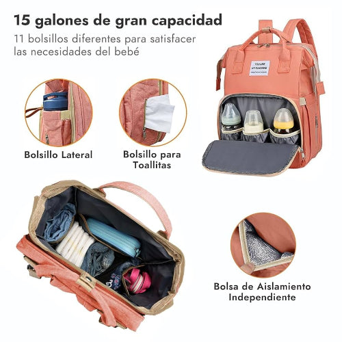 Super mochila 3 en 1 - Multifuncional con cama plegable