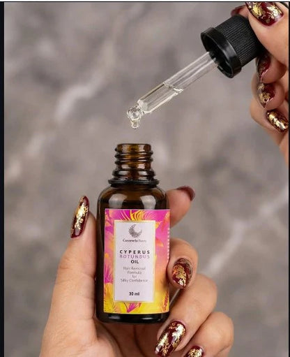 Reduce progresivamente el vello desde casa, sin dolor ni irritación / Aceite de Cyperus Rotundus