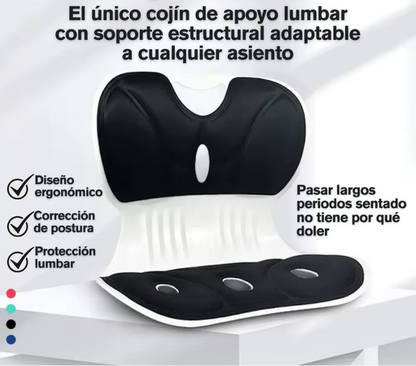 Silla Ergonómica con Cojín de Soporte Lumbar, la Herramienta Perfecta para Corregir la Postura