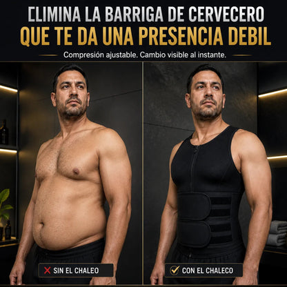 📶 COMPRIMAX™ Chaleco Sauna Para Hombre Con Cinturón 🔥