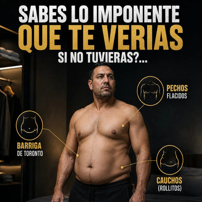📶 COMPRIMAX™ Chaleco Sauna Para Hombre Con Cinturón 🔥