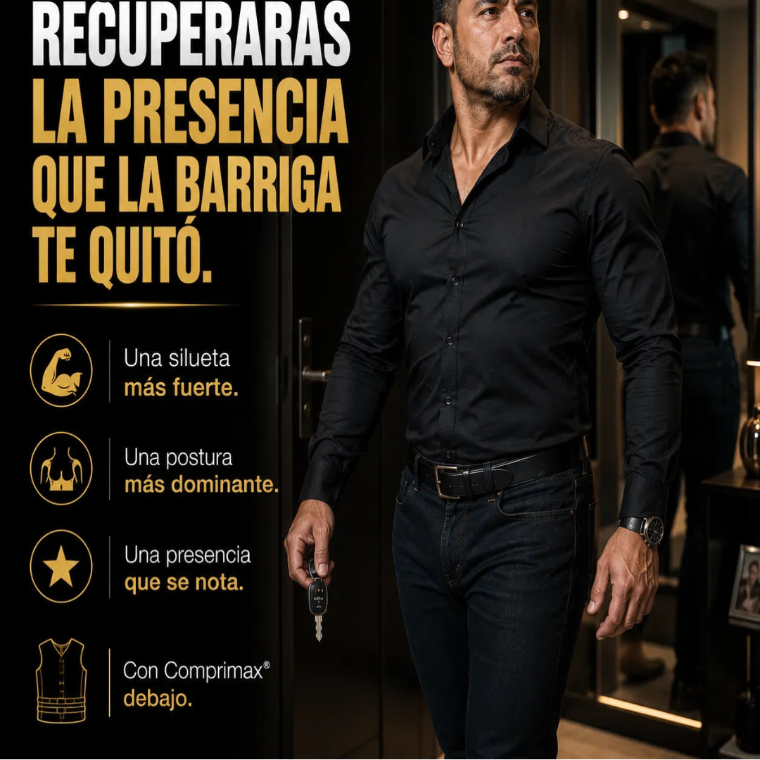 📶 COMPRIMAX™ Chaleco Sauna Para Hombre Con Cinturón 🔥