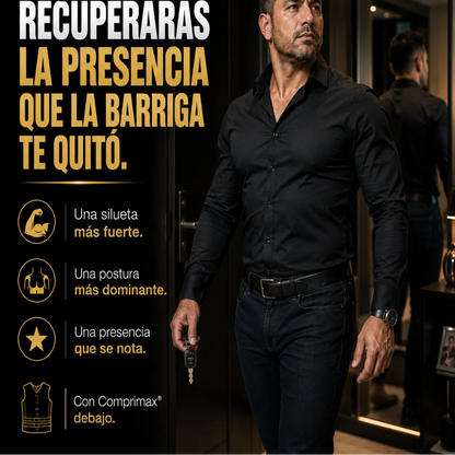 📶 COMPRIMAX™ Chaleco Sauna Para Hombre Con Cinturón 🔥