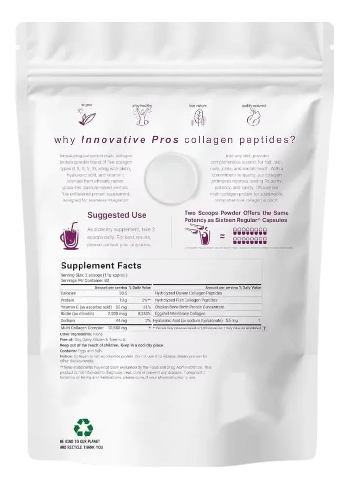 Multi Collagen Peptides 8 en 1 - Bienestar y Vitalidad