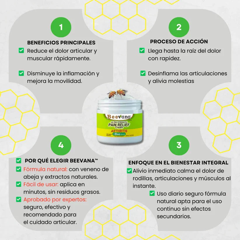 Beevana - Alivio natural con el poder del veneno de abeja