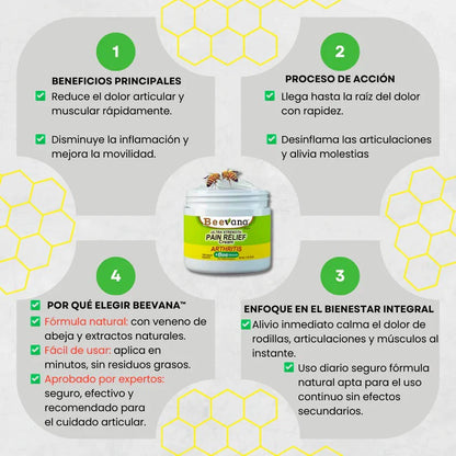 Beevana - Alivio natural con el poder del veneno de abeja