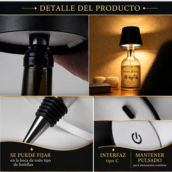 Convierte cualquier botella en una lámpara elegante en segundos