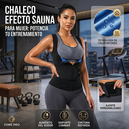 📶 COMPRIMAX™ Chaleco Sauna Con Cinturón para MUJER 🔥