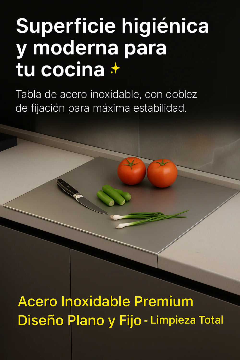 Tabla de picar de Acero Inoxidable / Tabla Pequeña GRATIS 🎁