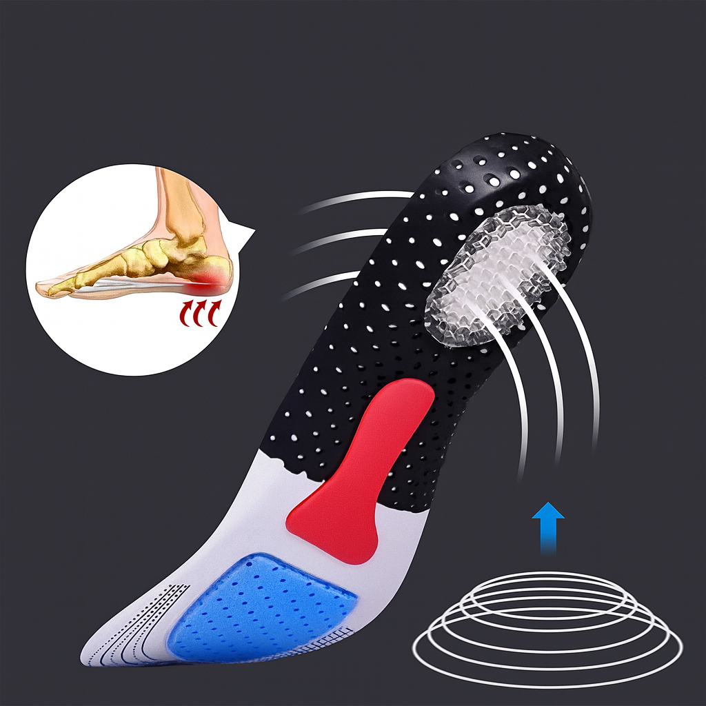 StepRelief™ Comfort – Plantillas ortopédicas para aliviar el dolor y caminar cómodo.