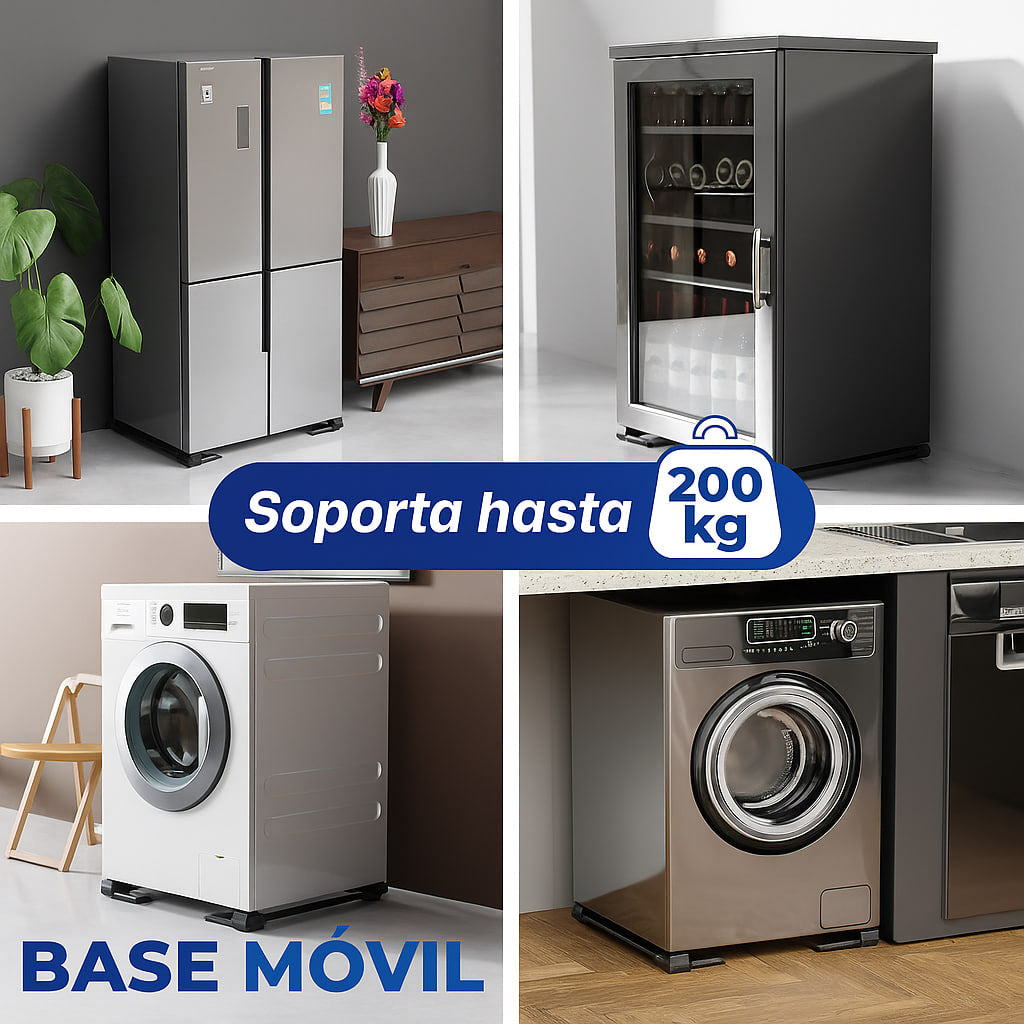 BASE MÓVIL UNIVERSAL CON RUEDAS PARA ELECTRODOMESTICOS