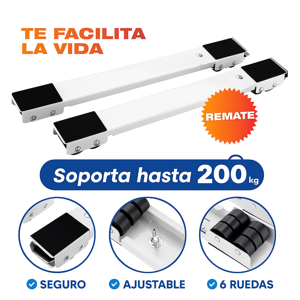 BASE MÓVIL UNIVERSAL CON RUEDAS PARA ELECTRODOMESTICOS