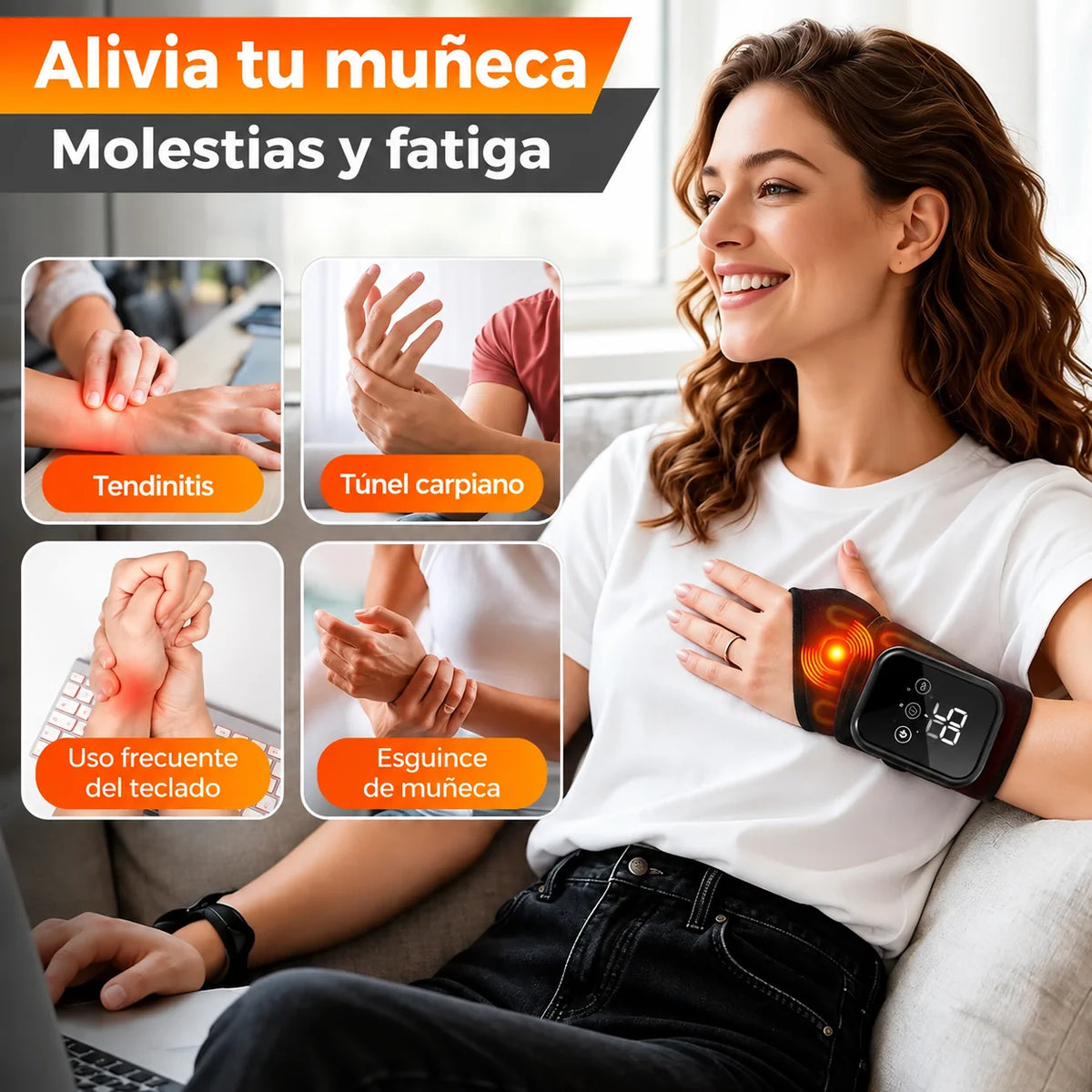Muñequera Térmica - Alivia tus dolores de muñeca. 👋