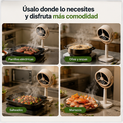 🍳 Cocina Sin Humo y Sin Malos Olores | Extractor de Humo Portátil