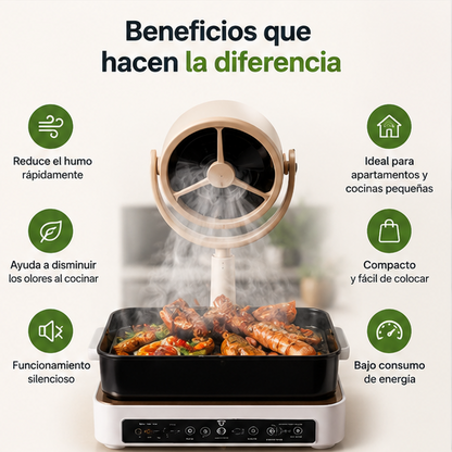 🍳 Cocina Sin Humo y Sin Malos Olores | Extractor de Humo Portátil