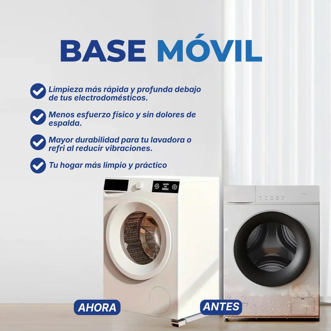 BASE MÓVIL UNIVERSAL CON RUEDAS PARA ELECTRODOMESTICOS